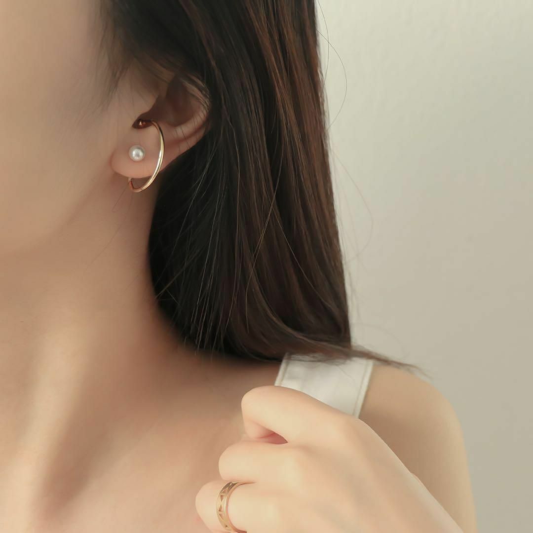 N2580 パールピアス レディース 2wayピアス シルバー925の通販 N2580 パールピアス レディース 2wayピアス シルバー925の通販