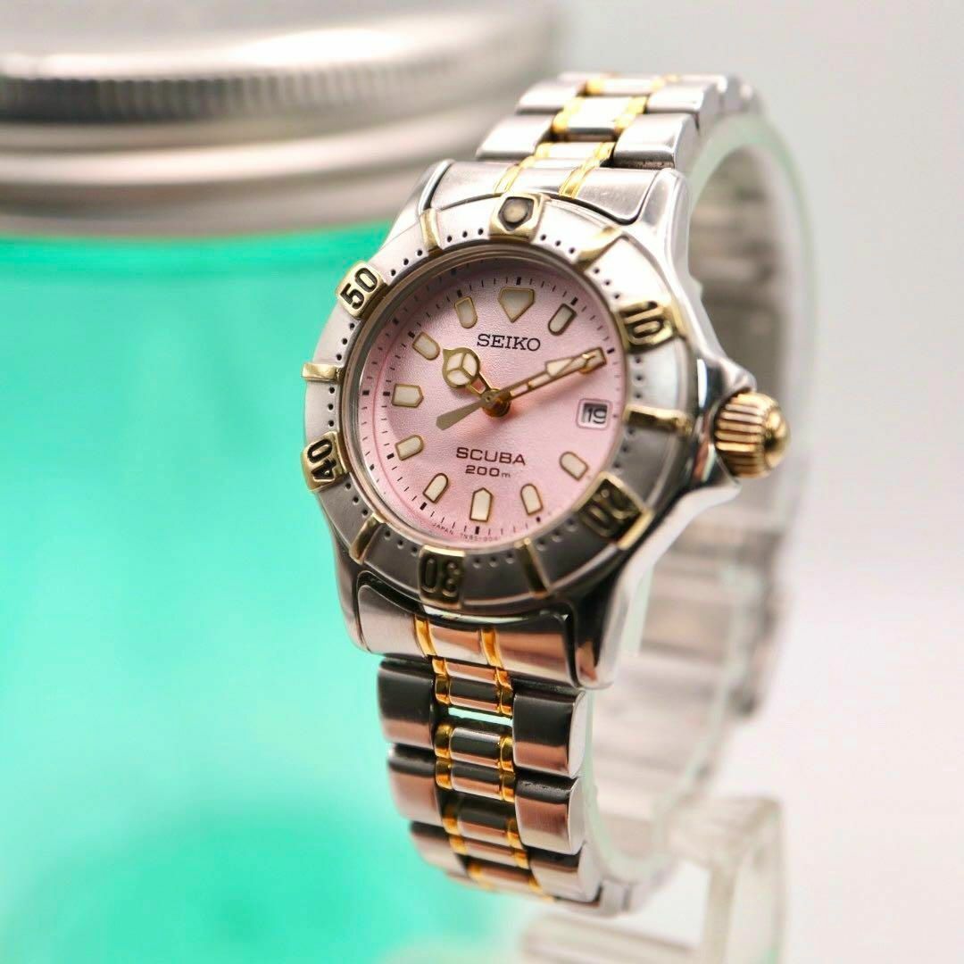 SEIKO - 美品 SEIKO SCUBA 200m デイト レディース腕時計 1292の SEIKO - 美品 SEIKO SCUBA 200m デイト レディース腕時計 1292の