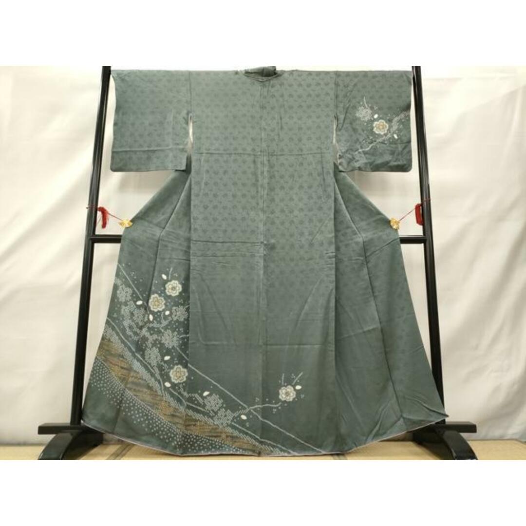 平和屋着物□訪問着 刺繍 舞桜文 金糸 さが美扱い 正絹 逸品 平和屋着物□訪問着 刺繍 舞桜文 金糸 さが美扱い 正絹 逸品