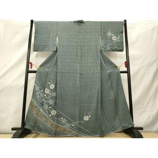 平和屋着物□訪問着 刺繍 舞桜文 金糸 さが美扱い 正絹 逸品 平和屋着物□訪問着 刺繍 舞桜文 金糸 さが美扱い 正絹 逸品