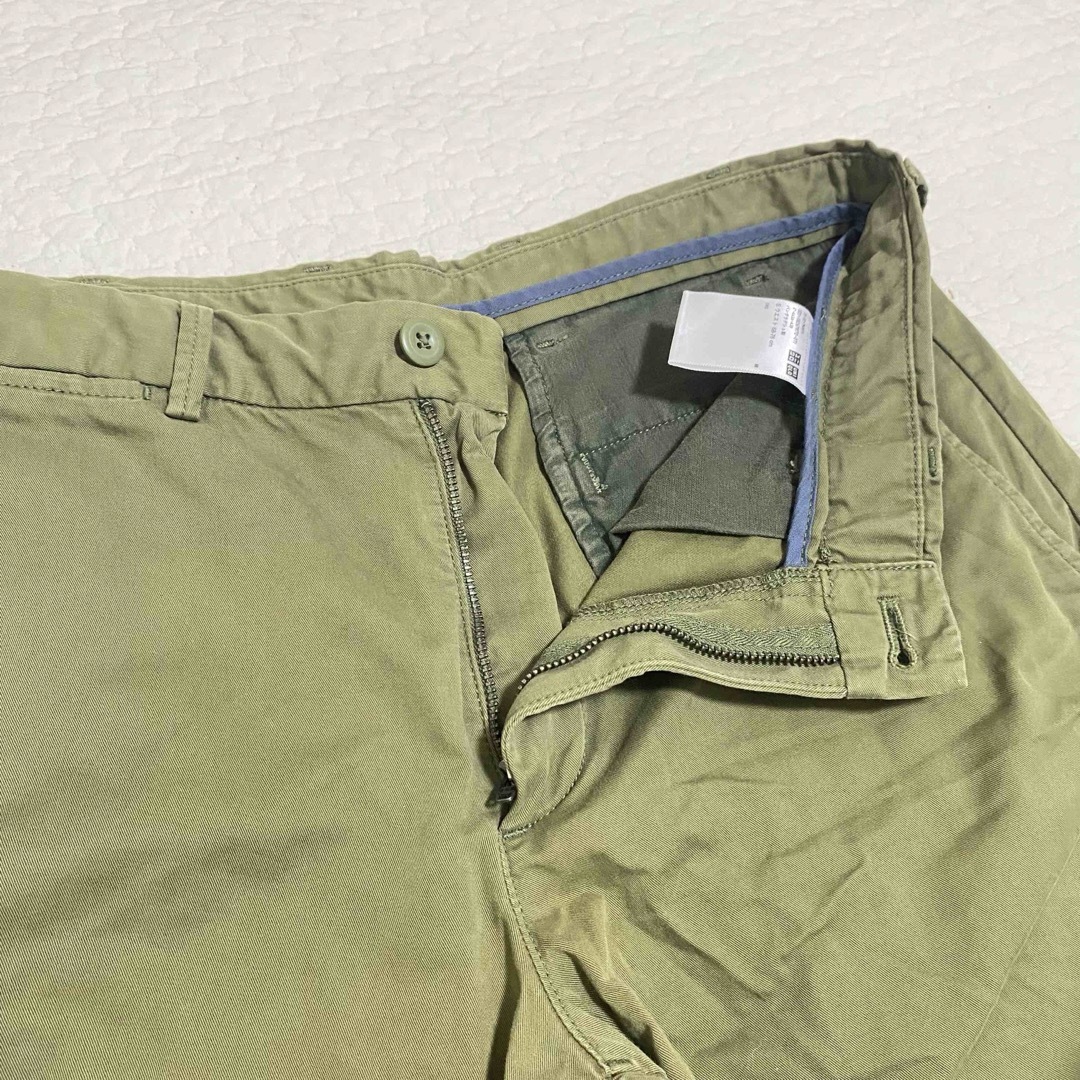 UNIQLO - UNIQLO メンズ チノショートパンツ ダークグリーン S UNIQLO - UNIQLO メンズ チノショートパンツ ダークグリーン S