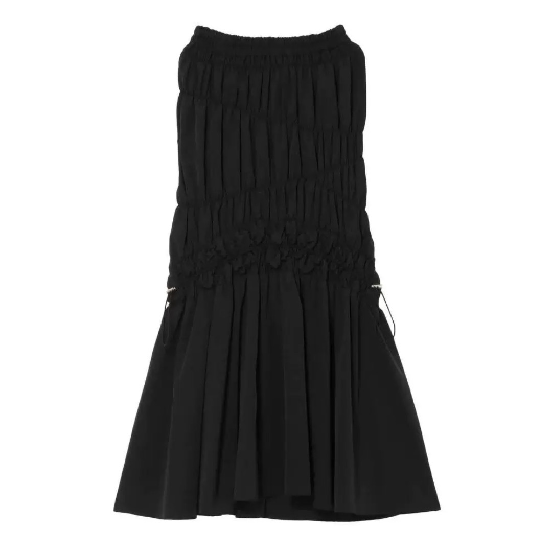 ロングスカート UN3D WAVE GATHER SKIRT
