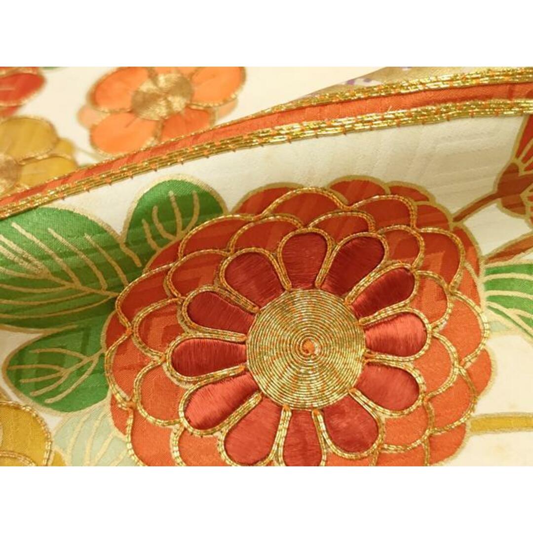 平和屋着物□豪華振袖 駒刺繍 地紙草花文 金彩 やまと誂製 正絹 平和屋着物□豪華振袖 駒刺繍 地紙草花文 金彩 やまと誂製 正絹