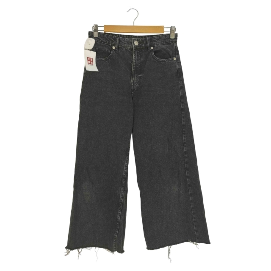 ZARA - ZARA(ザラ) ダメージ カットオフ加工 ワイド ブラック ZARA - ZARA(ザラ) ダメージ カットオフ加工 ワイド ブラック