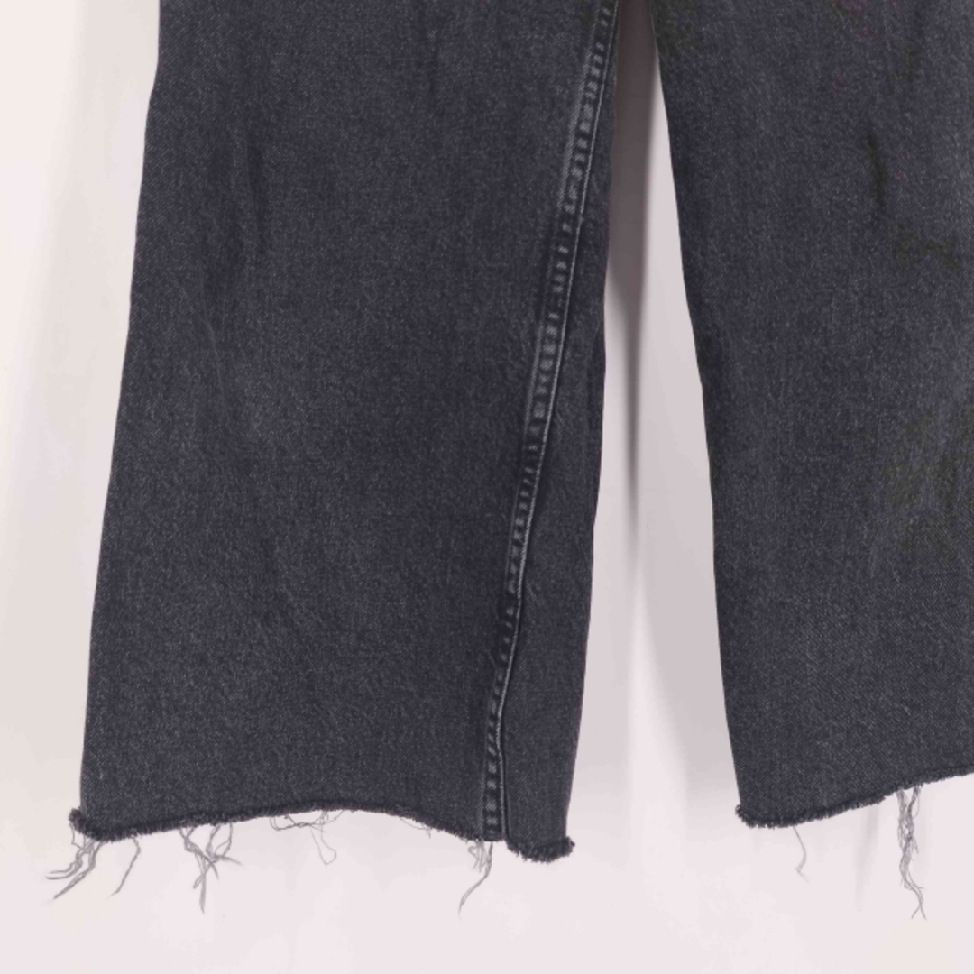 ZARA - ZARA(ザラ) ダメージ カットオフ加工 ワイド ブラック ZARA - ZARA(ザラ) ダメージ カットオフ加工 ワイド ブラック