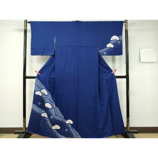 平和屋着物■訪問着　絞り　松花文　正絹　逸品　CAAO5255ev(着物)