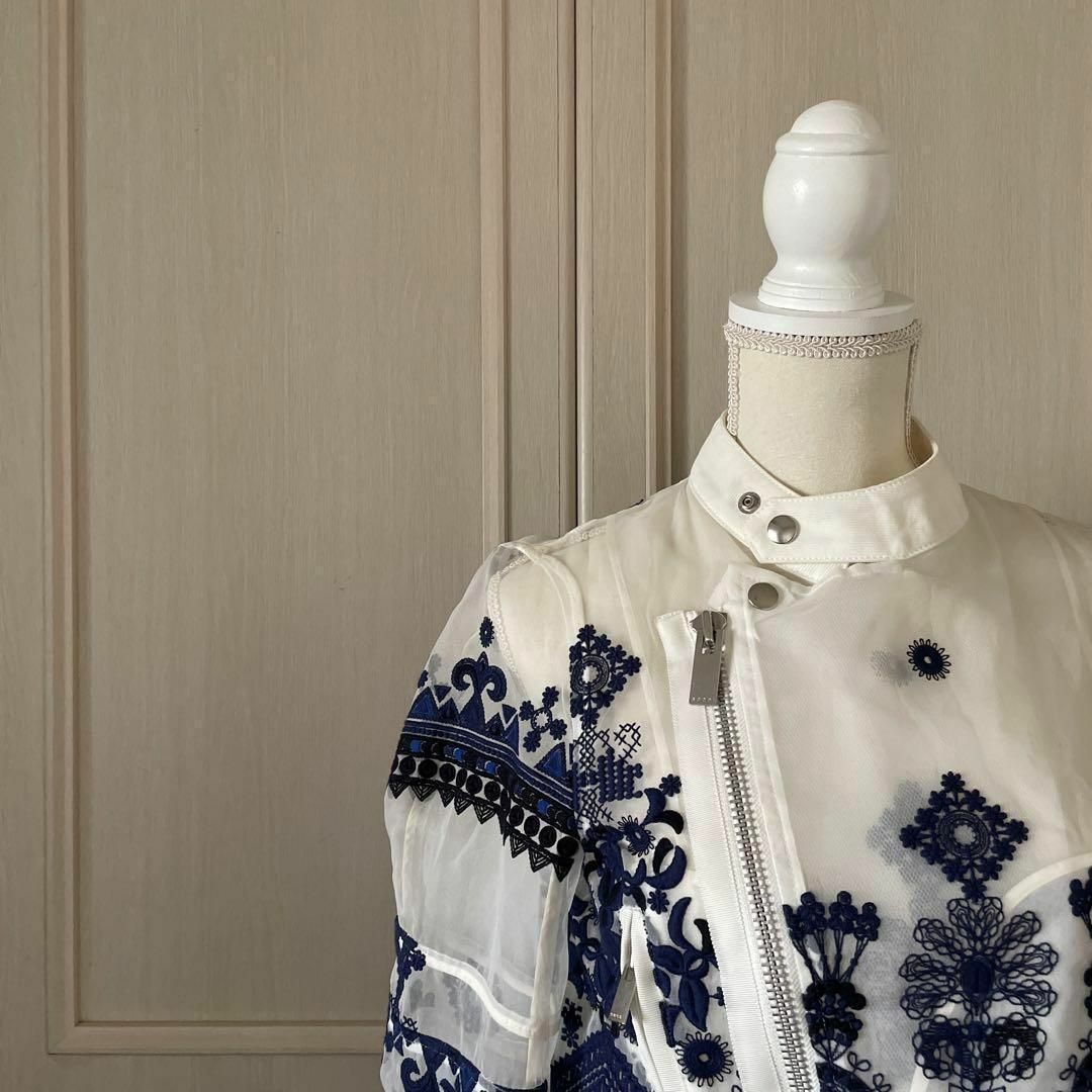 sacai - 55 sacai サカイ コート ジャケット アウター 花柄 刺繍 sacai - 55 sacai サカイ コート ジャケット アウター 花柄 刺繍