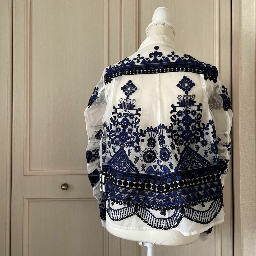 sacai - 55 sacai サカイ コート ジャケット アウター 花柄 刺繍 sacai - 55 sacai サカイ コート ジャケット アウター 花柄 刺繍