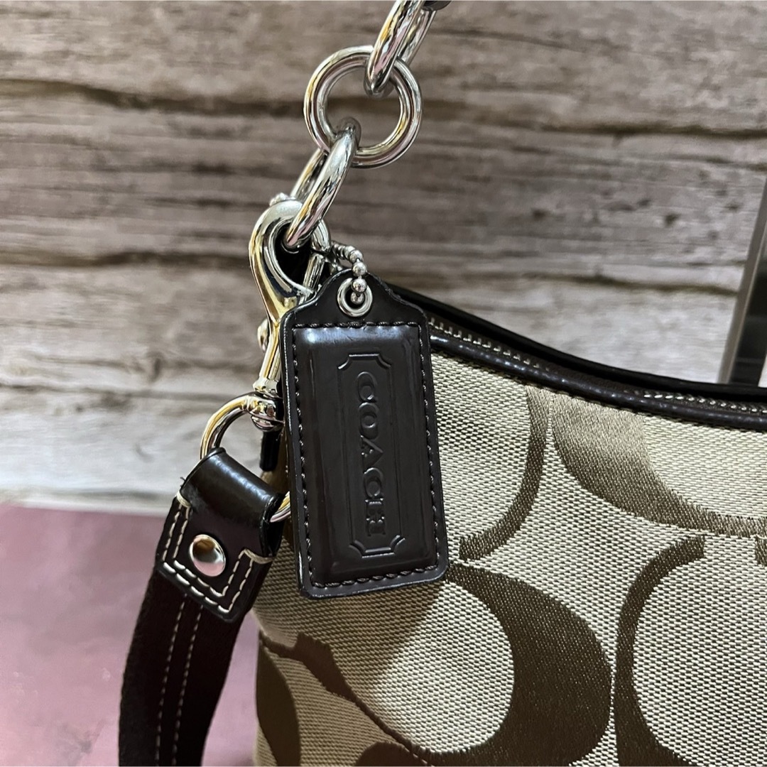 COACH - COACH シグネチャー ヘリテージショルダーバックF17439 COACH - COACH シグネチャー ヘリテージショルダーバックF17439