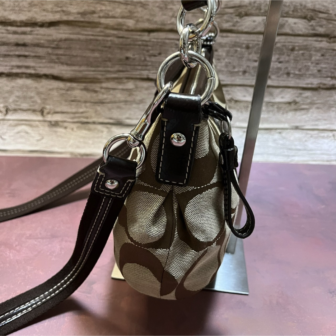 COACH - COACH シグネチャー ヘリテージショルダーバックF17439 COACH - COACH シグネチャー ヘリテージショルダーバックF17439