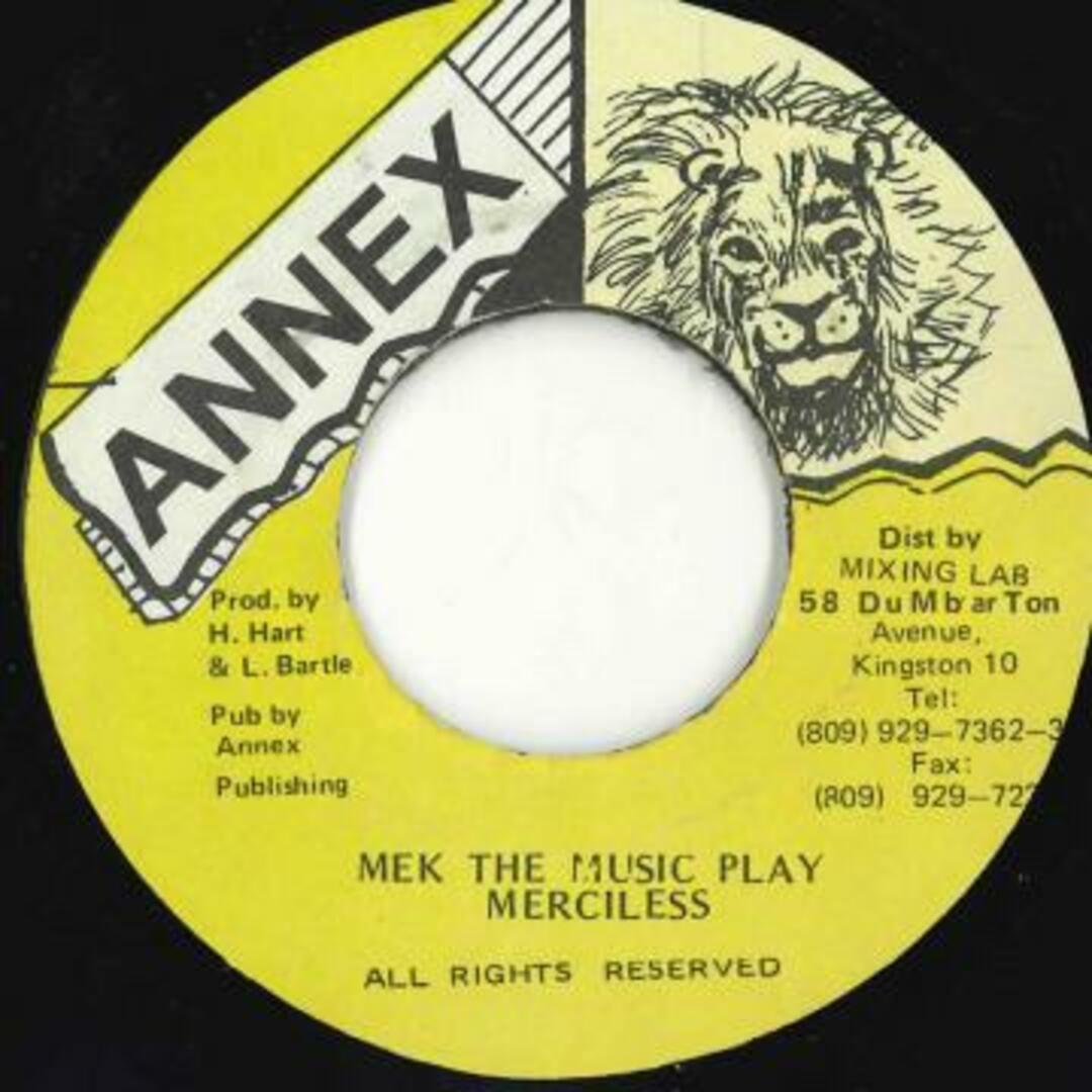 ジャマイカ7” Merciless Mek The Music Play none Annex /00050 エンタメ/ホビーのエンタメ その他(その他)の商品写真