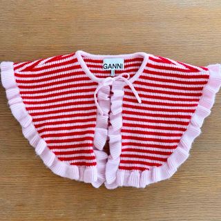 GANNI - ☆新品 未使用 GANNI カシュクール ストライプ シャツ GANNI - ☆新品 未使用 GANNI カシュクール ストライプ シャツ