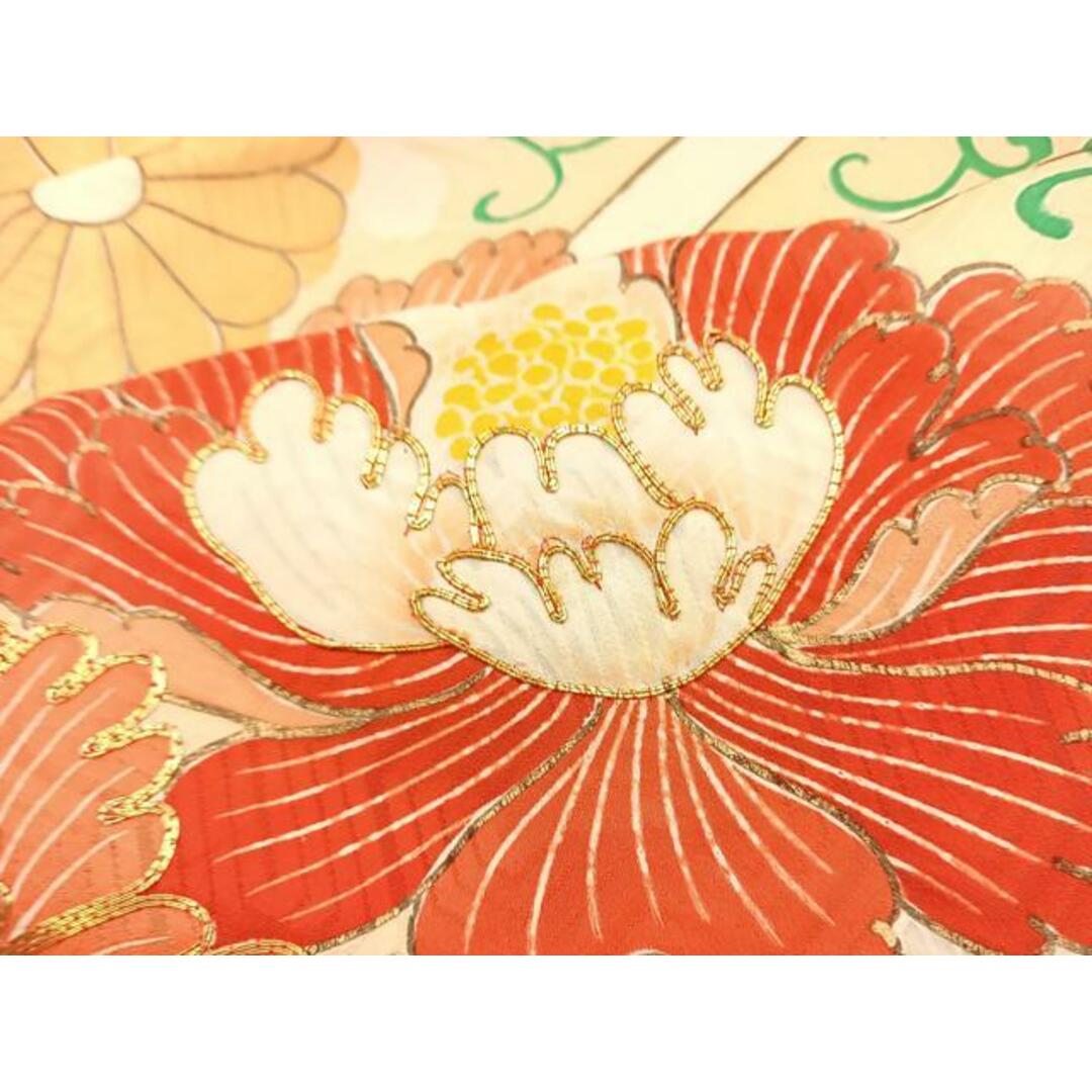 平和屋着物□豪華振袖 駒刺繍 松皮菱花文 金彩 正絹 逸品 平和屋着物□豪華振袖 駒刺繍 松皮菱花文 金彩 正絹 逸品