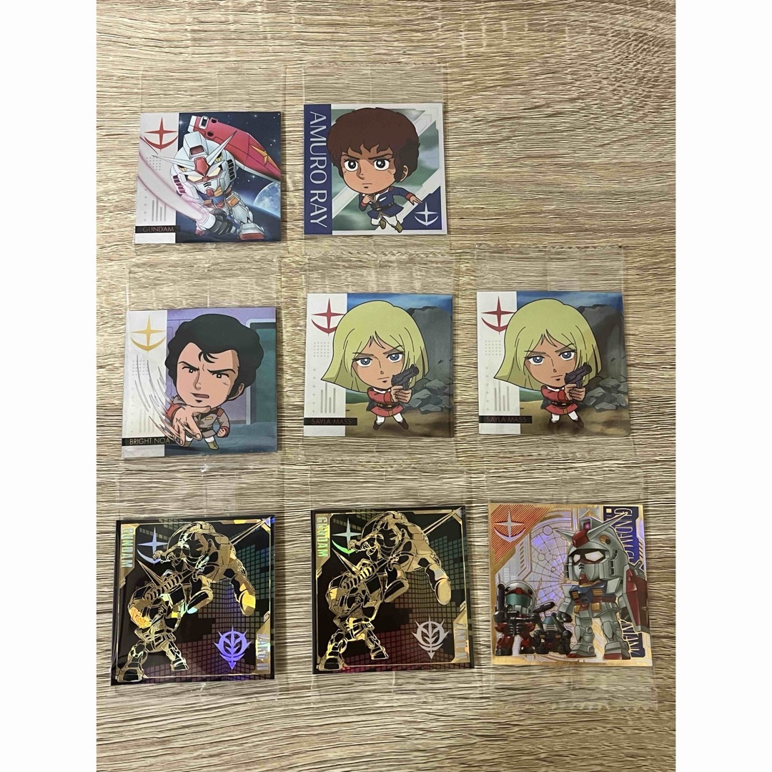 Gundam Collection(BANDAI)(ガンダムコレクション)のガンダム ウエハース シール 計8枚セット エンタメ/ホビーのアニメグッズ(その他)の商品写真