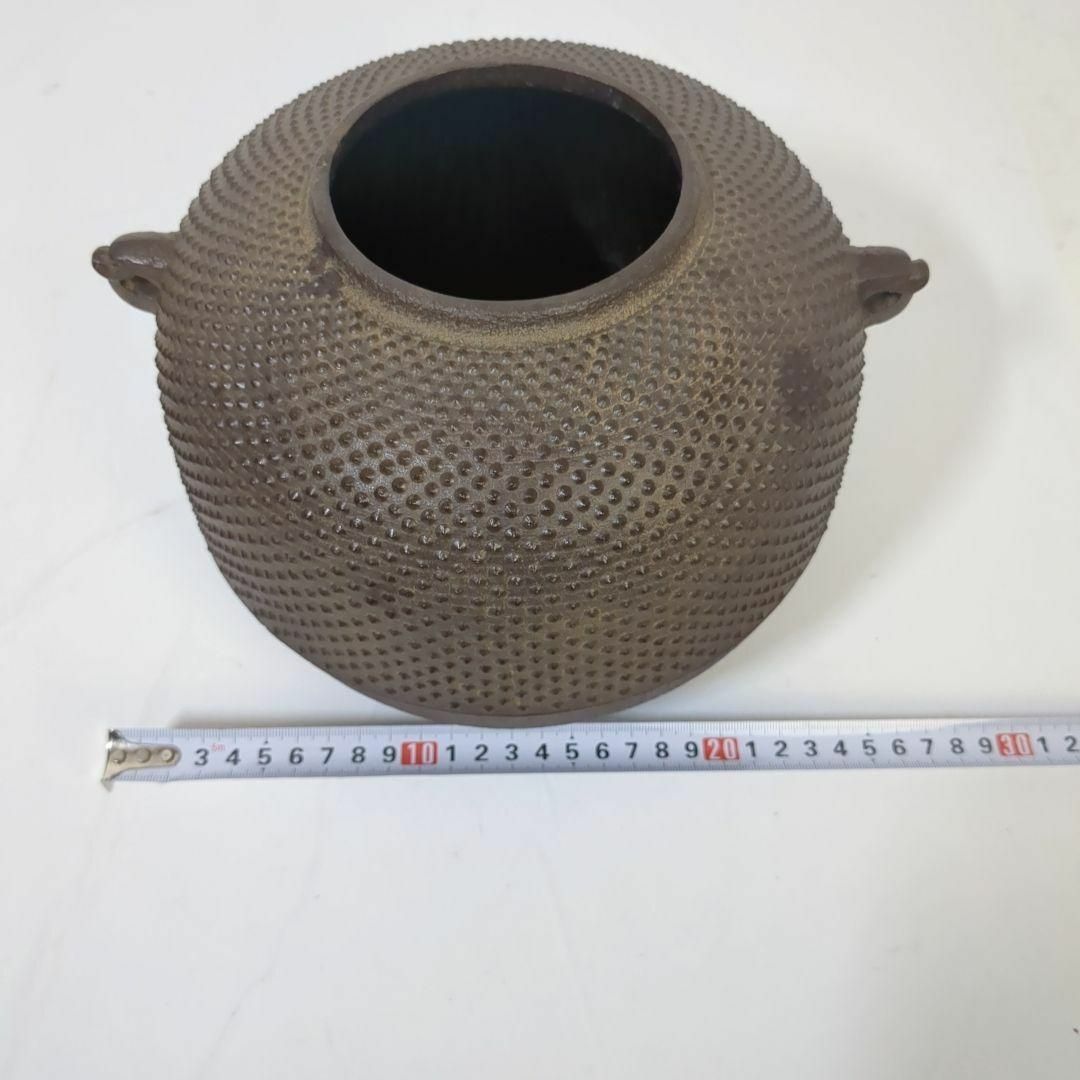 釜師 金森紹栄 茶釜 総霰平丸 丸霰 地紋 釜 鉄瓶 南鐐 茶道具 釜師 金森紹栄 茶釜 総霰平丸 丸霰 地紋 釜 鉄瓶 南鐐 茶道具