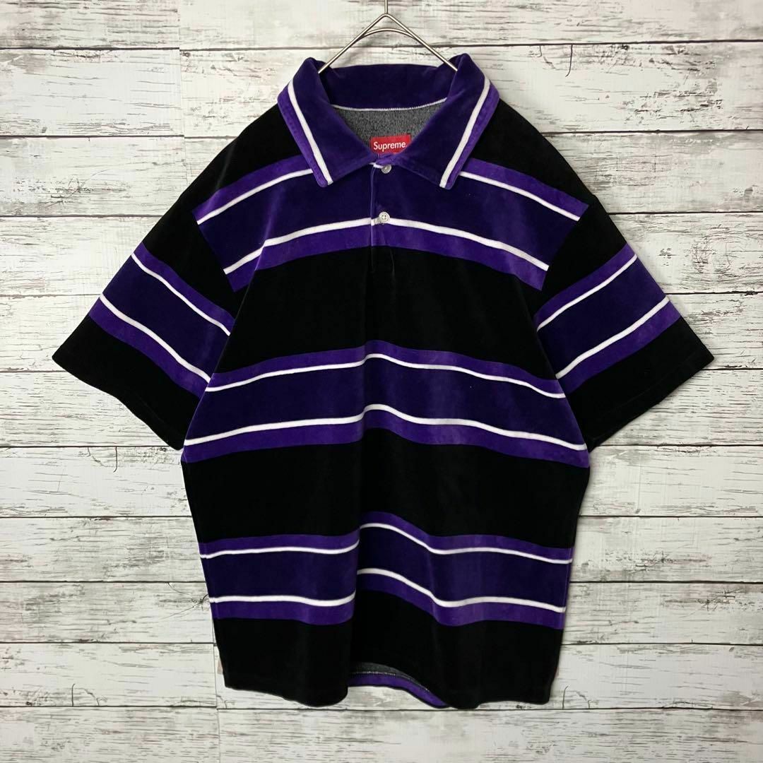 Supreme - 【即完売モデル】シュプリーム ベロア ボーダー Supreme - 【即完売モデル】シュプリーム ベロア ボーダー