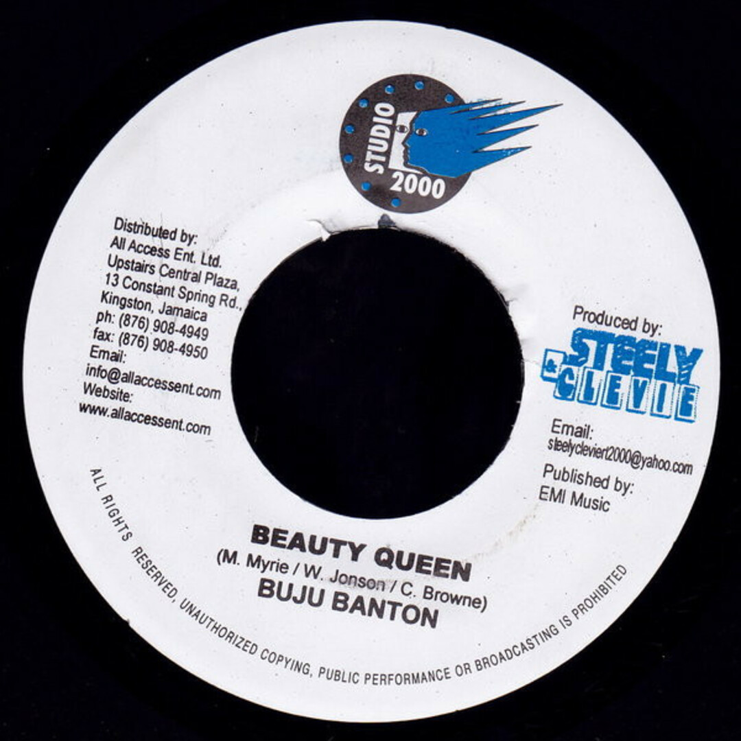 ジャマイカ7” Buju Banton Beauty Queen NONE Studio 2000 /00080 エンタメ/ホビーのエンタメ その他(その他)の商品写真
