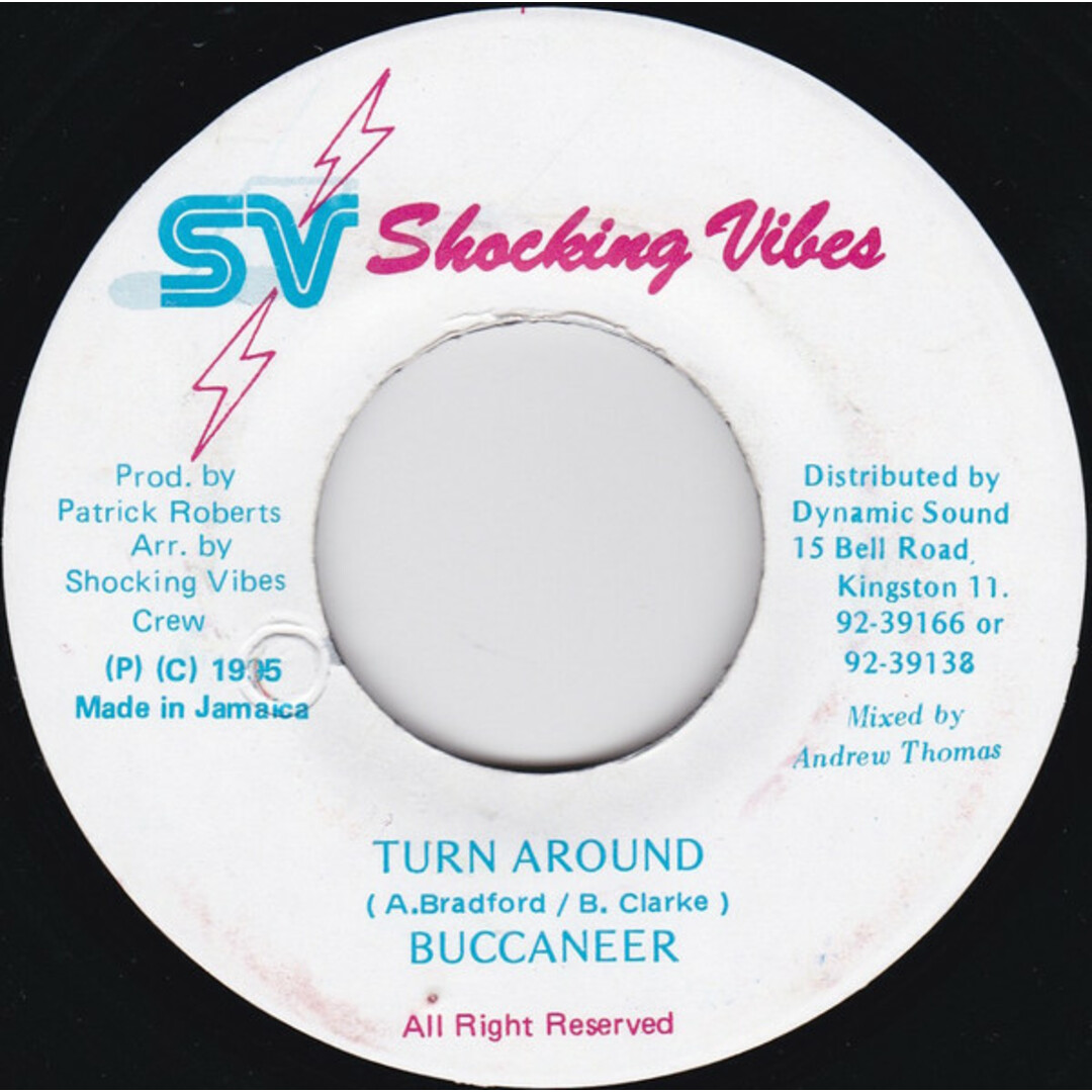 ジャマイカ7” Buccaneer Turn Around NONE Shocking Vibes /00080 エンタメ/ホビーのエンタメ その他(その他)の商品写真