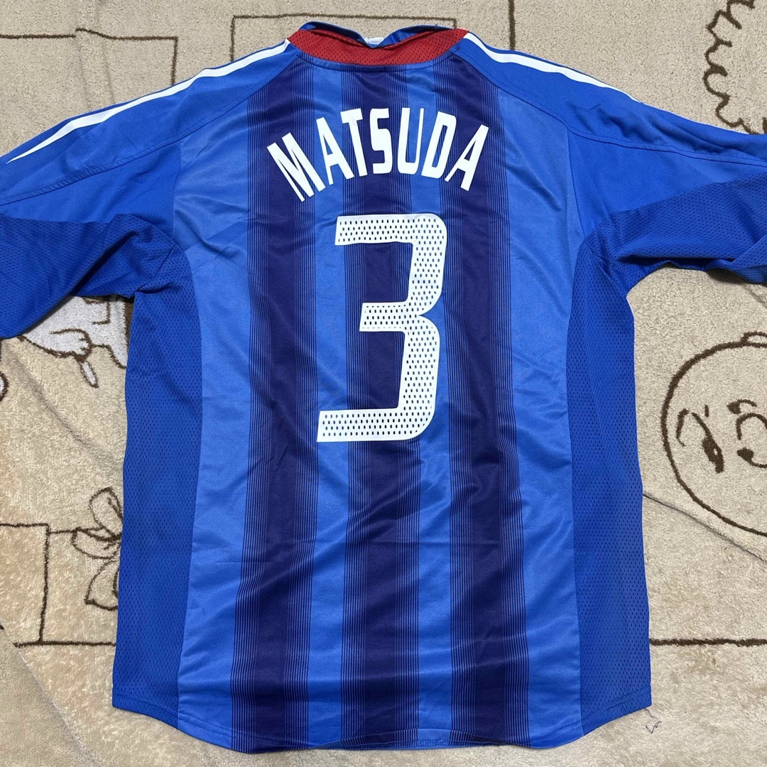 adidas - サッカー日本代表ユニフォーム 2004 3番松田直樹の通販 adidas - サッカー日本代表ユニフォーム 2004 3番松田直樹の通販