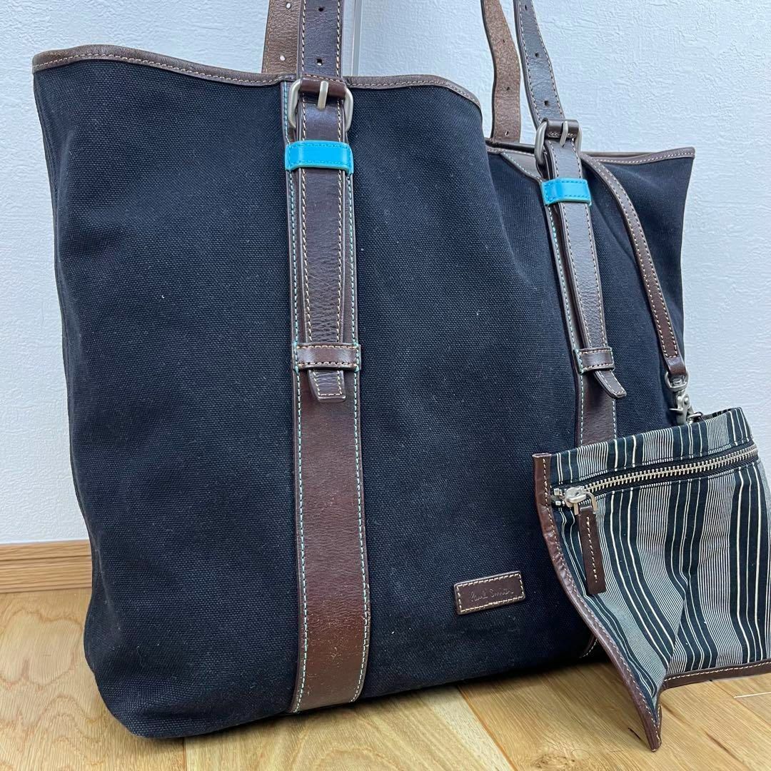 Paul Smith - 大容量 軽量 ポールスミス A4◎ ビジネス トート Paul Smith - 大容量 軽量 ポールスミス A4◎ ビジネス トート