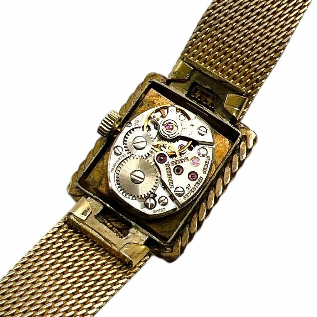 UNIVERSAL GENEVE - 良品 UNIVERSAL GENEVE 手巻き スクエア UNIVERSAL GENEVE - 良品 UNIVERSAL GENEVE 手巻き スクエア