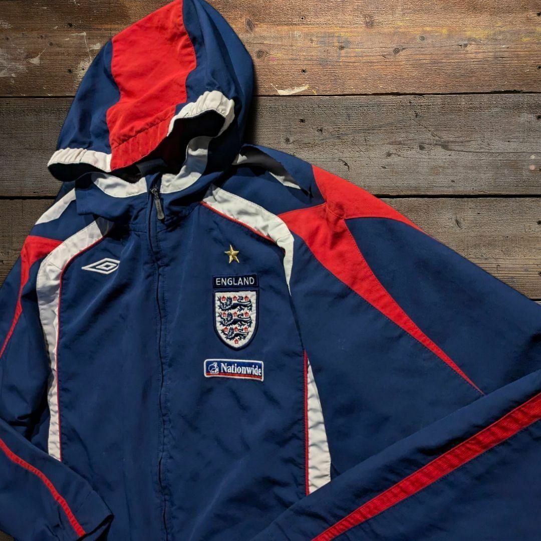 UMBRO - 00s UMBRO イングランド代表 アノラックパーカー ドロー UMBRO - 00s UMBRO イングランド代表 アノラックパーカー ドロー