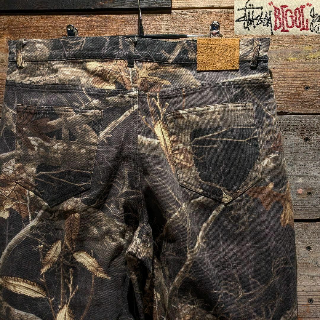 STUSSY - 名作 stussy BIG OL デニムパンツ リアルツリー STUSSY - 名作 stussy BIG OL デニムパンツ リアルツリー