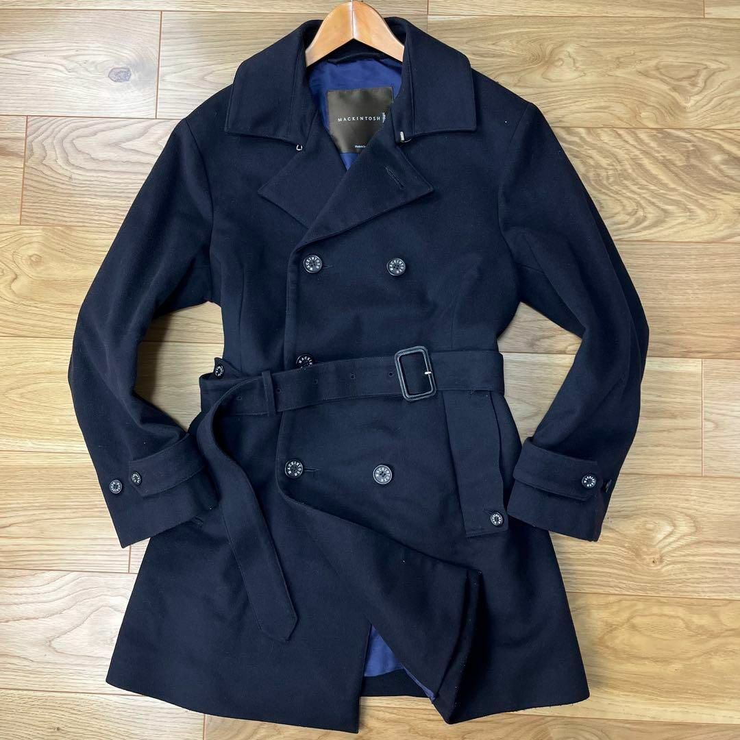 MACKINTOSH - マッキントッシュ ベルト付 モノグラム柄 ダブル MACKINTOSH - マッキントッシュ ベルト付 モノグラム柄 ダブル
