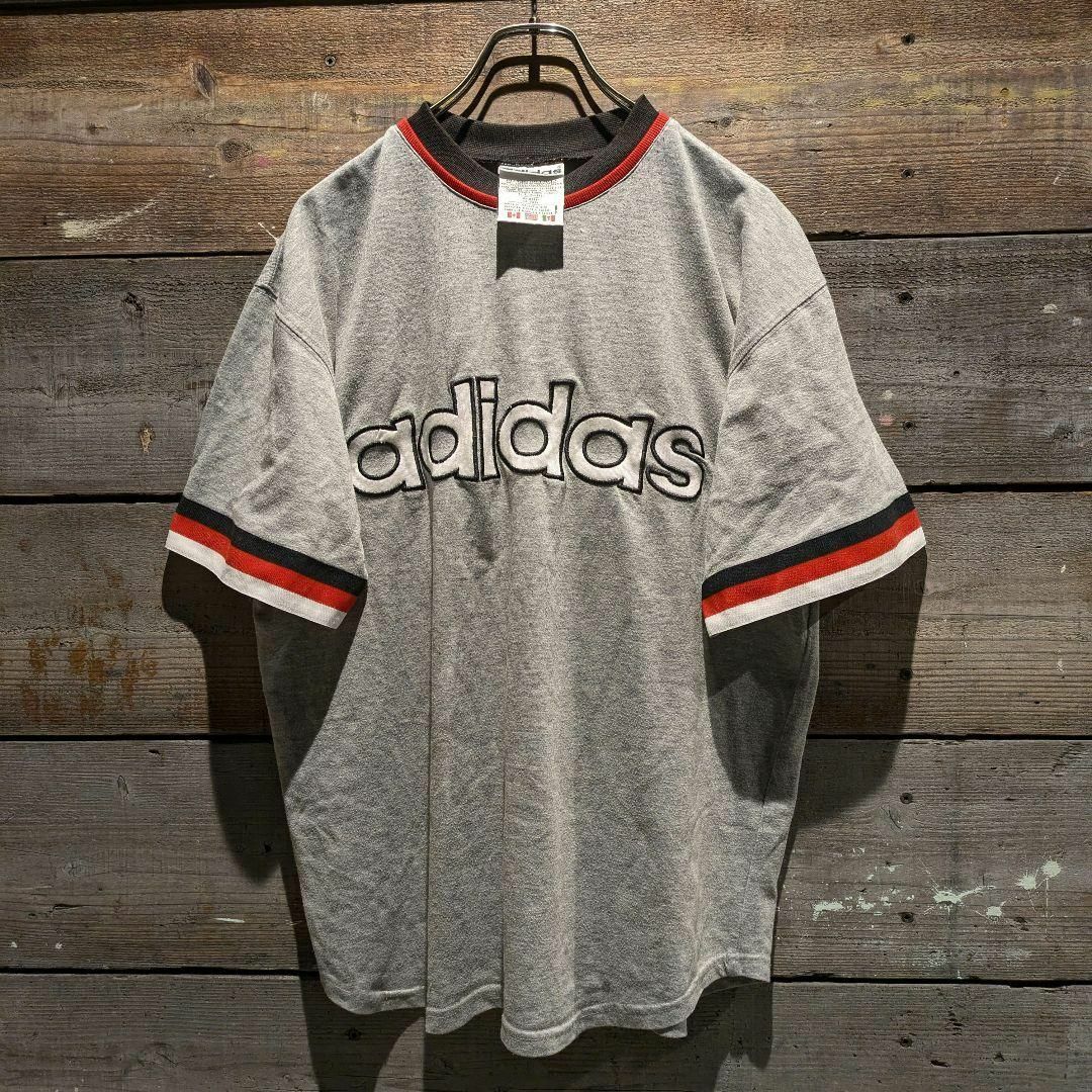 adidas - 80s USA製 old adidas リンガーTシャツ 刺繍 オーバー adidas - 80s USA製 old adidas リンガーTシャツ 刺繍 オーバー