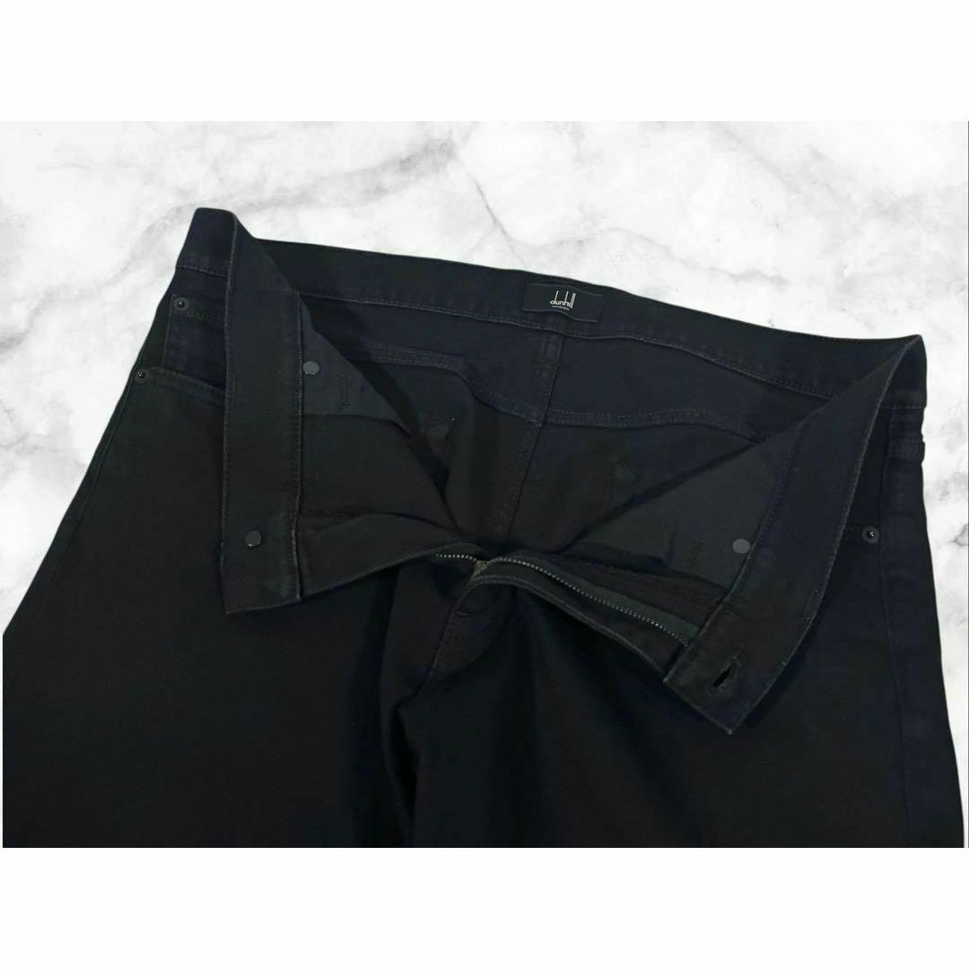 Dunhill - 【美品】dunhill/ダンヒル ブラックジーンズ 黒 ロゴ Dunhill - 【美品】dunhill/ダンヒル ブラックジーンズ 黒 ロゴ