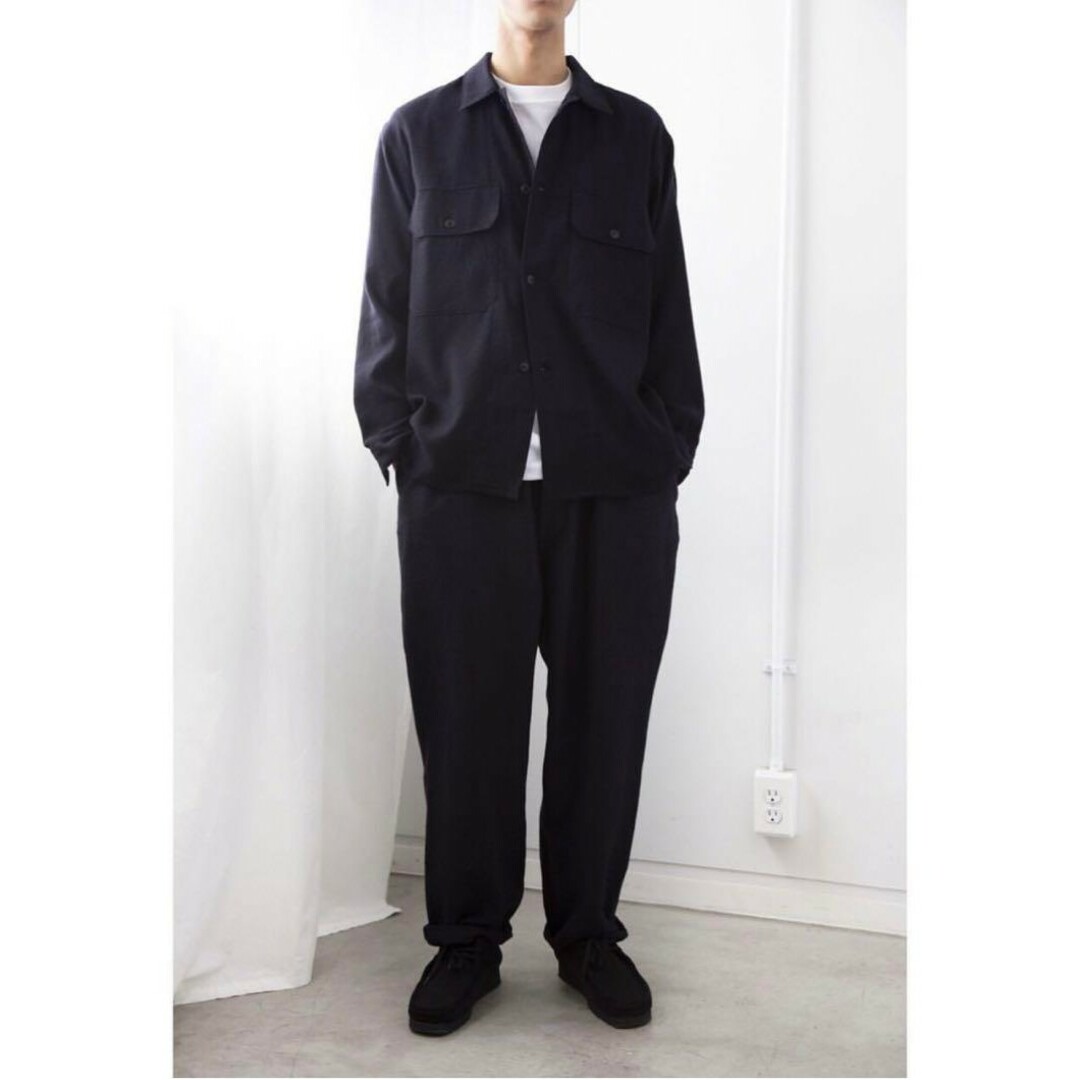 COMOLI - 20AW COMOLI カシミヤ和紙 C.P.O シャツジャケット 3の COMOLI - 20AW COMOLI カシミヤ和紙 C.P.O シャツジャケット 3の