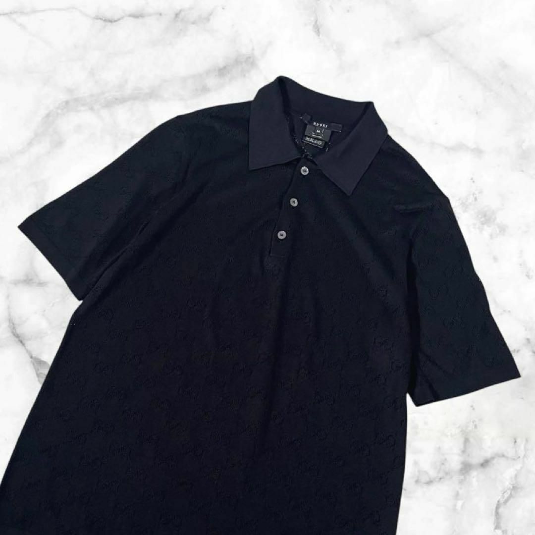 GUCCI - 【美品】GUCCI/グッチ ニット ポロシャツ GGロゴ柄 GUCCI - 【美品】GUCCI/グッチ ニット ポロシャツ GGロゴ柄