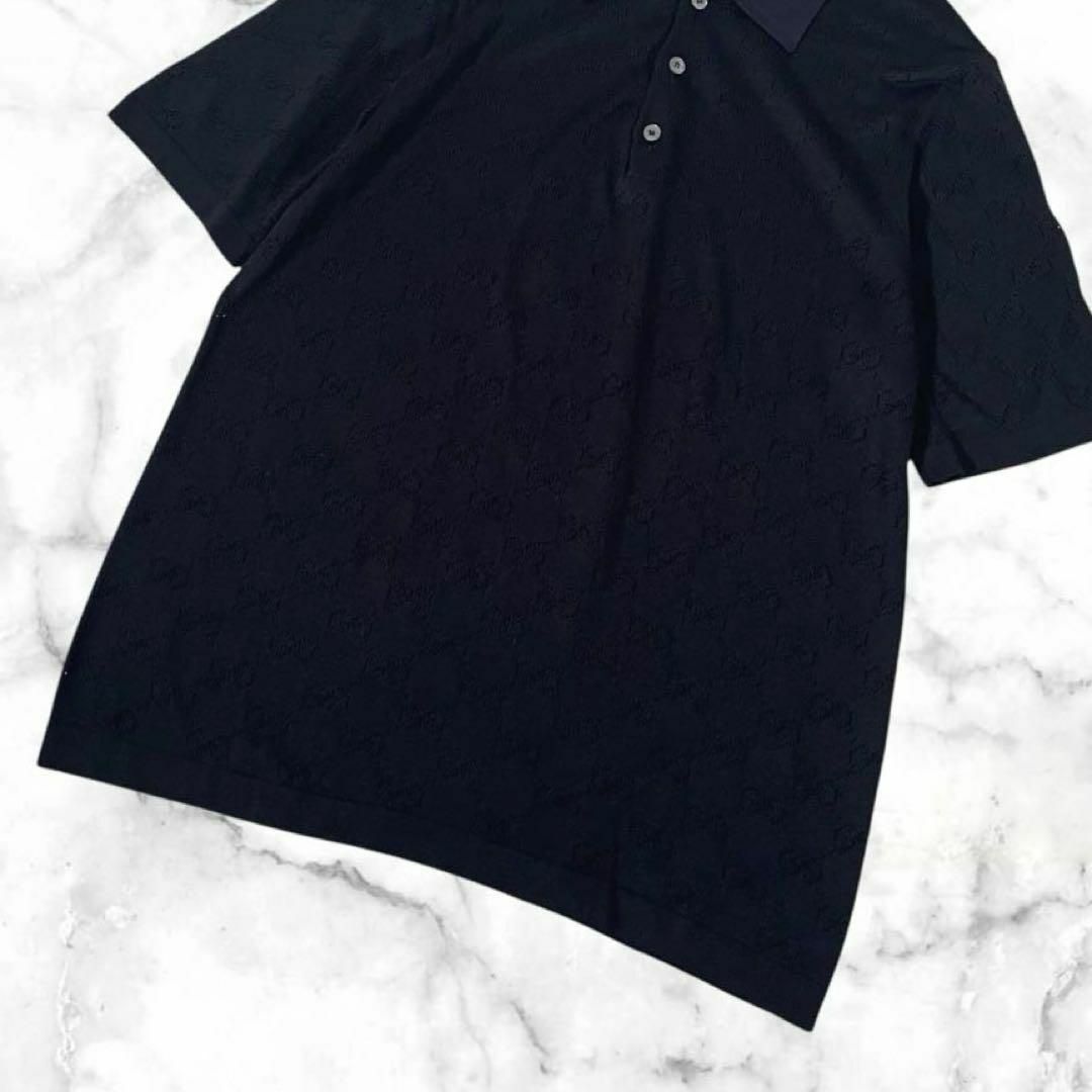 GUCCI - 【美品】GUCCI/グッチ ニット ポロシャツ GGロゴ柄 GUCCI - 【美品】GUCCI/グッチ ニット ポロシャツ GGロゴ柄