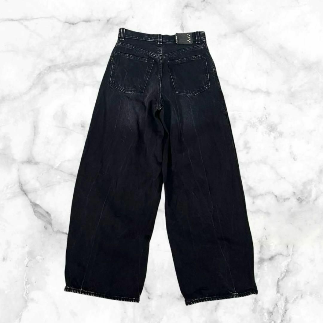 美品】HAIKURE/ハイクル BETHANY ワイド デニムパンツ ブラック 美品】HAIKURE/ハイクル BETHANY ワイド デニムパンツ ブラック