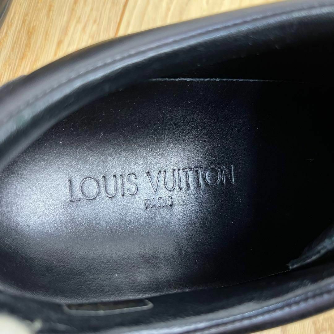 LOUIS VUITTON - ルイヴィトン 革タグ スニーカー 革靴 ブラック LOUIS VUITTON - ルイヴィトン 革タグ スニーカー 革靴 ブラック