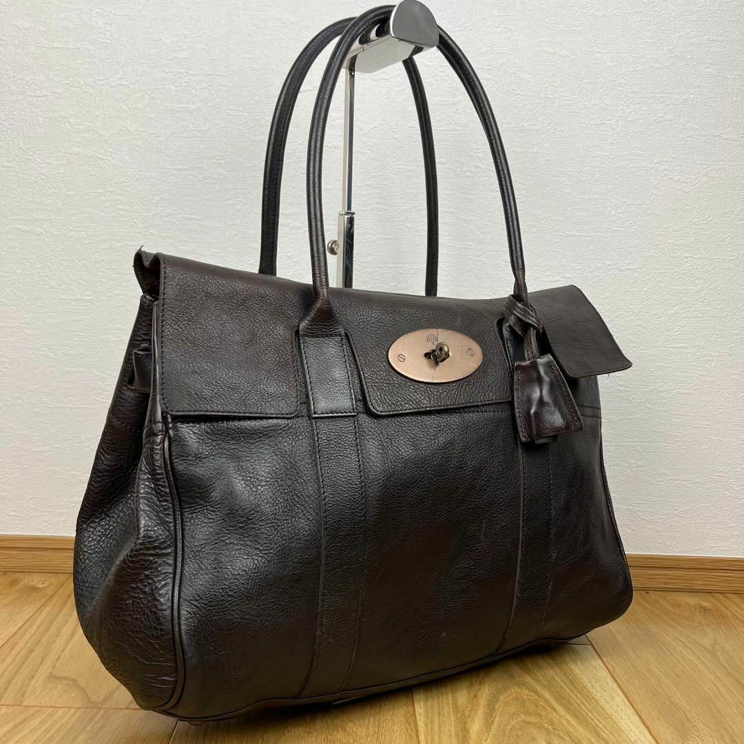 Mulberry - マルベリー ベイズウォーター ダークブラウン レザー Mulberry - マルベリー ベイズウォーター ダークブラウン レザー