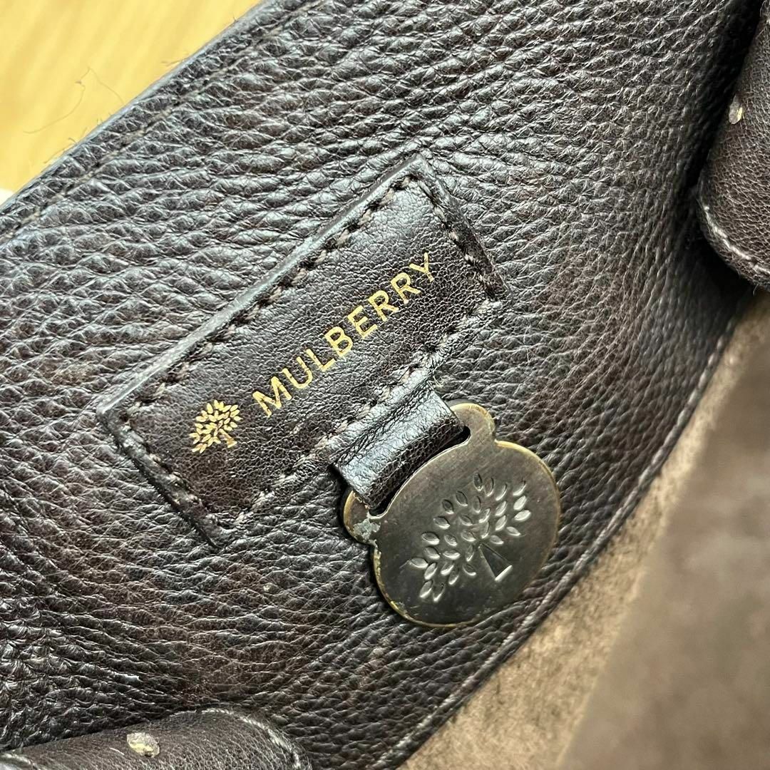 Mulberry - マルベリー ベイズウォーター ダークブラウン レザー Mulberry - マルベリー ベイズウォーター ダークブラウン レザー