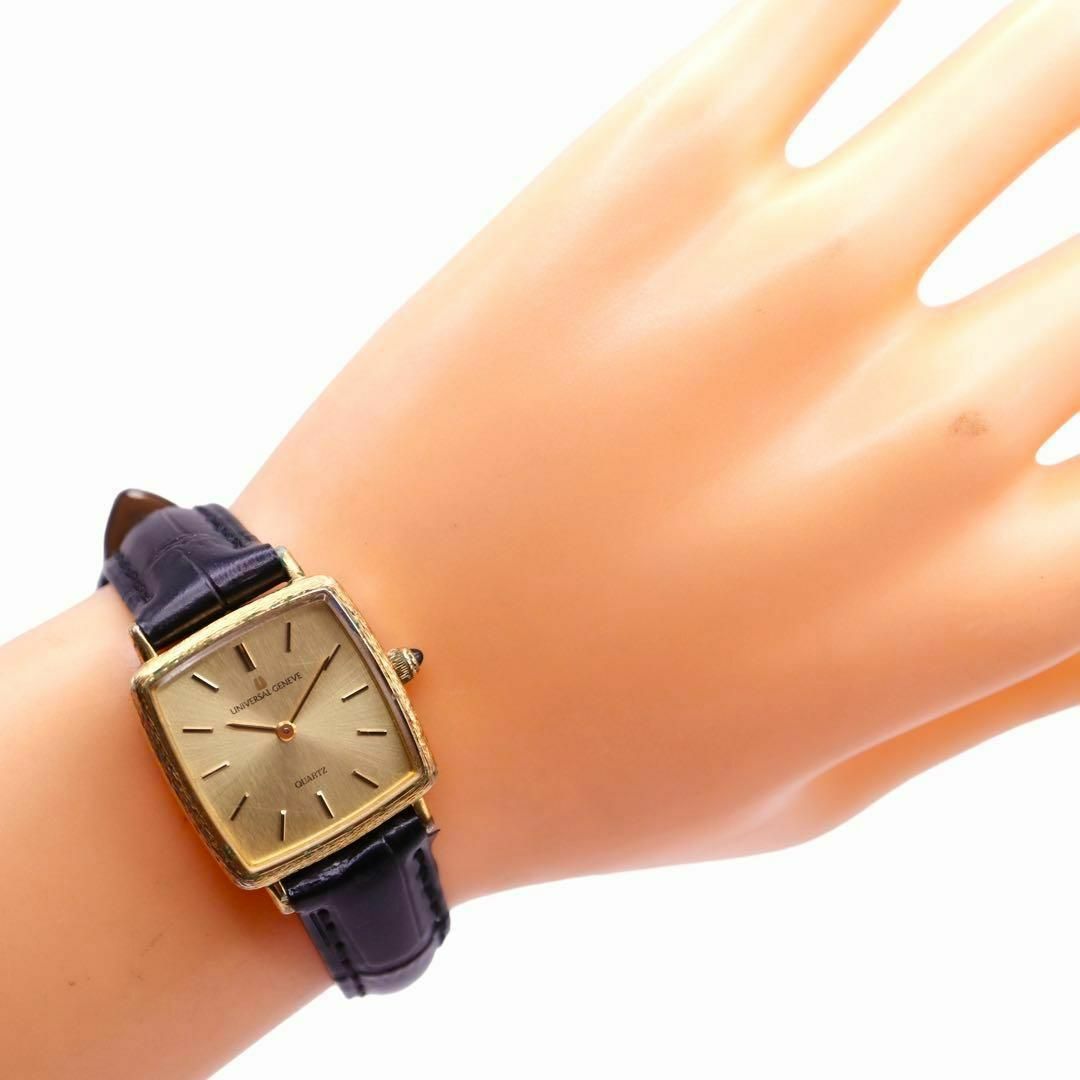 UNIVERSAL GENEVE - UNIVERSAL GENEVE ゴールド スクエア メンズ UNIVERSAL GENEVE - UNIVERSAL GENEVE ゴールド スクエア メンズ