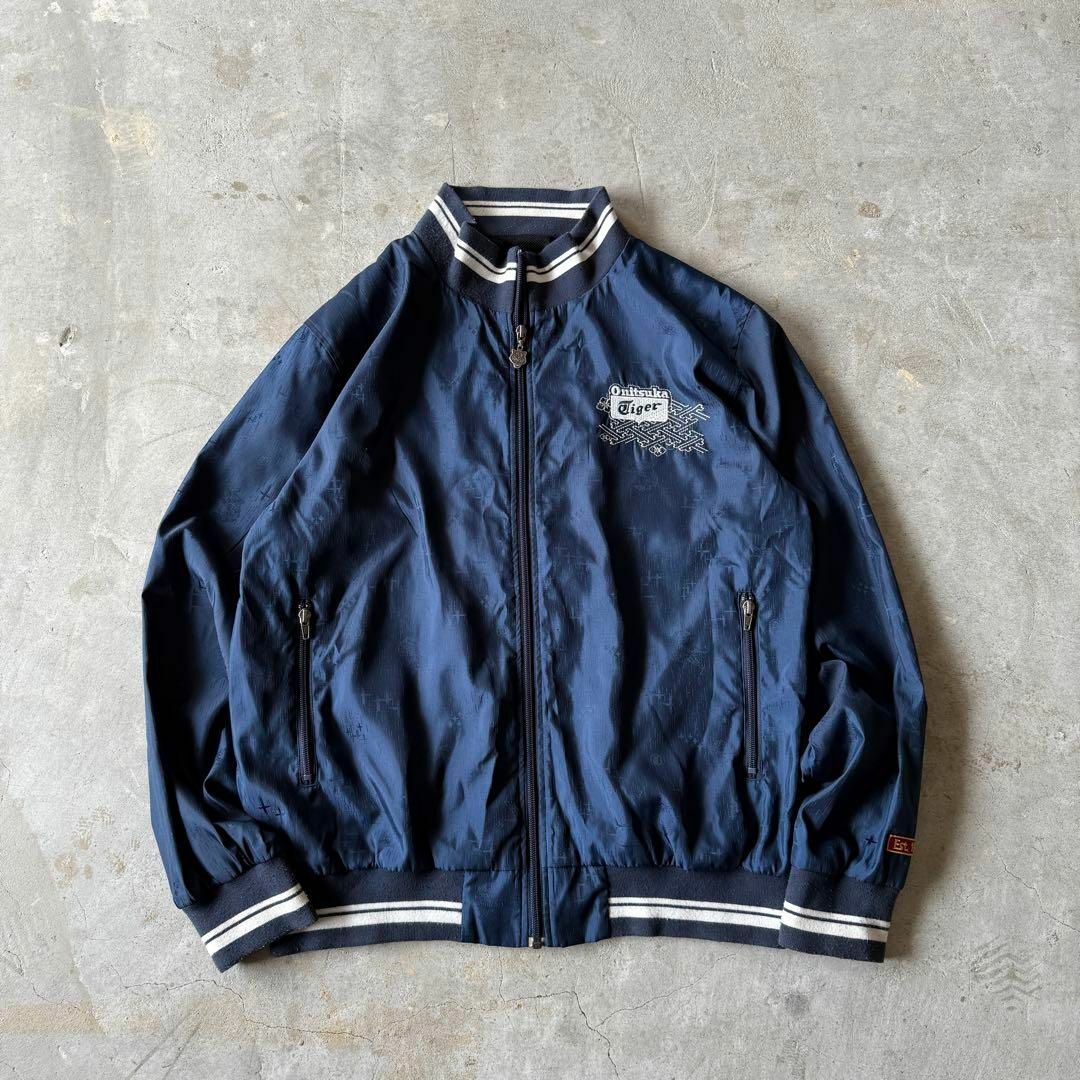 Onitsuka Tiger - 【総柄ナイロンジャケット】オニツカタイガー Onitsuka Tiger - 【総柄ナイロンジャケット】オニツカタイガー