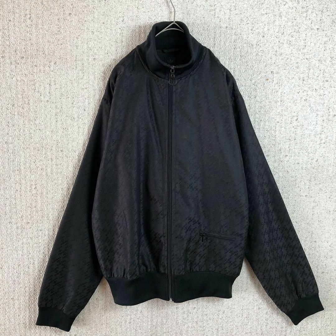 adidas - 【激レア】adidasジャージ 総柄 モノグラム ブラック adidas - 【激レア】adidasジャージ 総柄 モノグラム ブラック