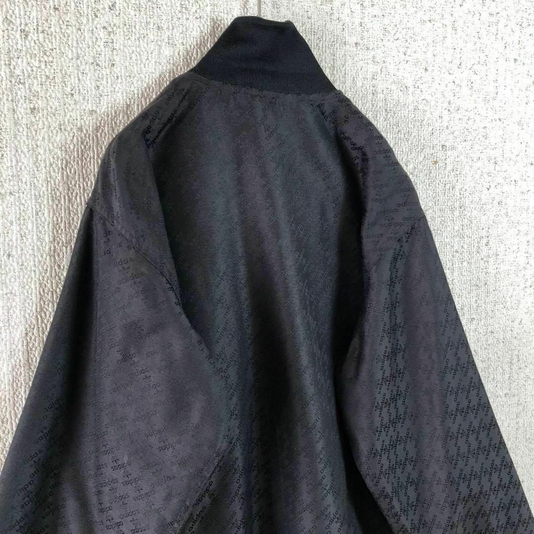 adidas - 【激レア】adidasジャージ 総柄 モノグラム ブラック adidas - 【激レア】adidasジャージ 総柄 モノグラム ブラック