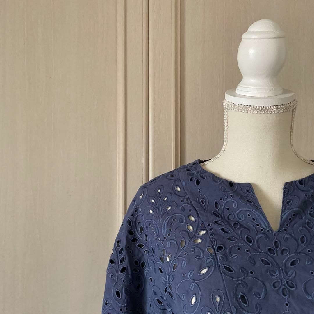 leilian - 50 レリアン lellian 花柄 刺繍 レース ブラウス leilian - 50 レリアン lellian 花柄 刺繍 レース ブラウス