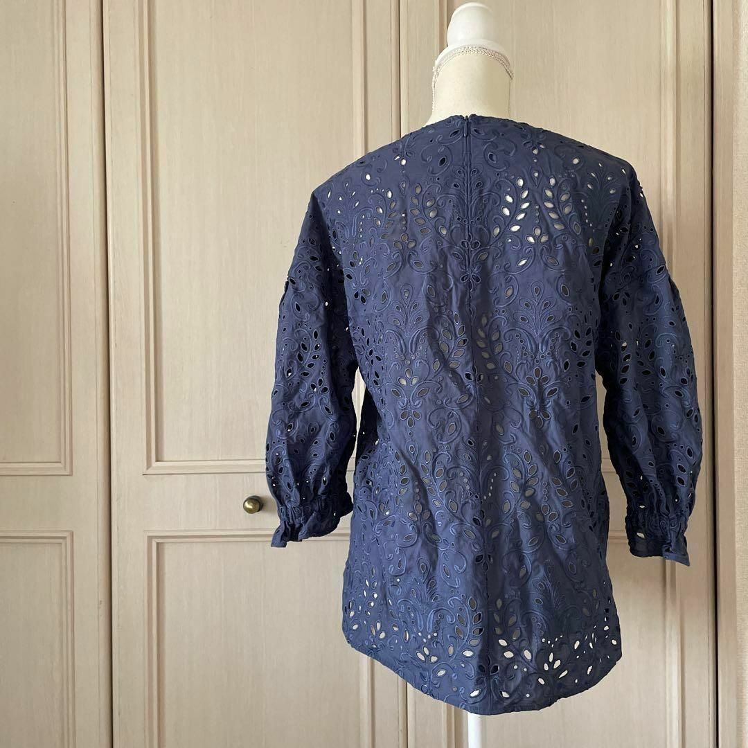 leilian - 50 レリアン lellian 花柄 刺繍 レース ブラウス leilian - 50 レリアン lellian 花柄 刺繍 レース ブラウス