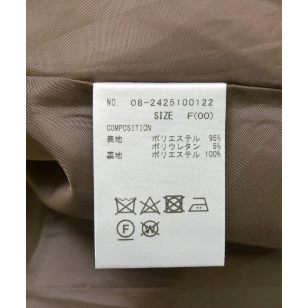 WILLSELECTION - WILLSELECTION ワンピース F ベージュx茶x白 WILLSELECTION - WILLSELECTION ワンピース F ベージュx茶x白