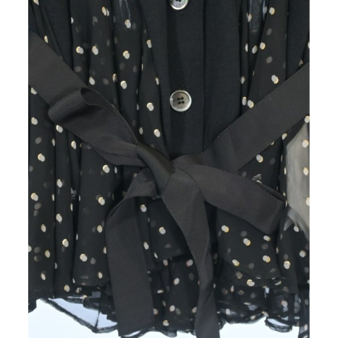 sacai - sacai サカイ カーディガン 1(S位) 黒 【古着】【中古 sacai - sacai サカイ カーディガン 1(S位) 黒 【古着】【中古