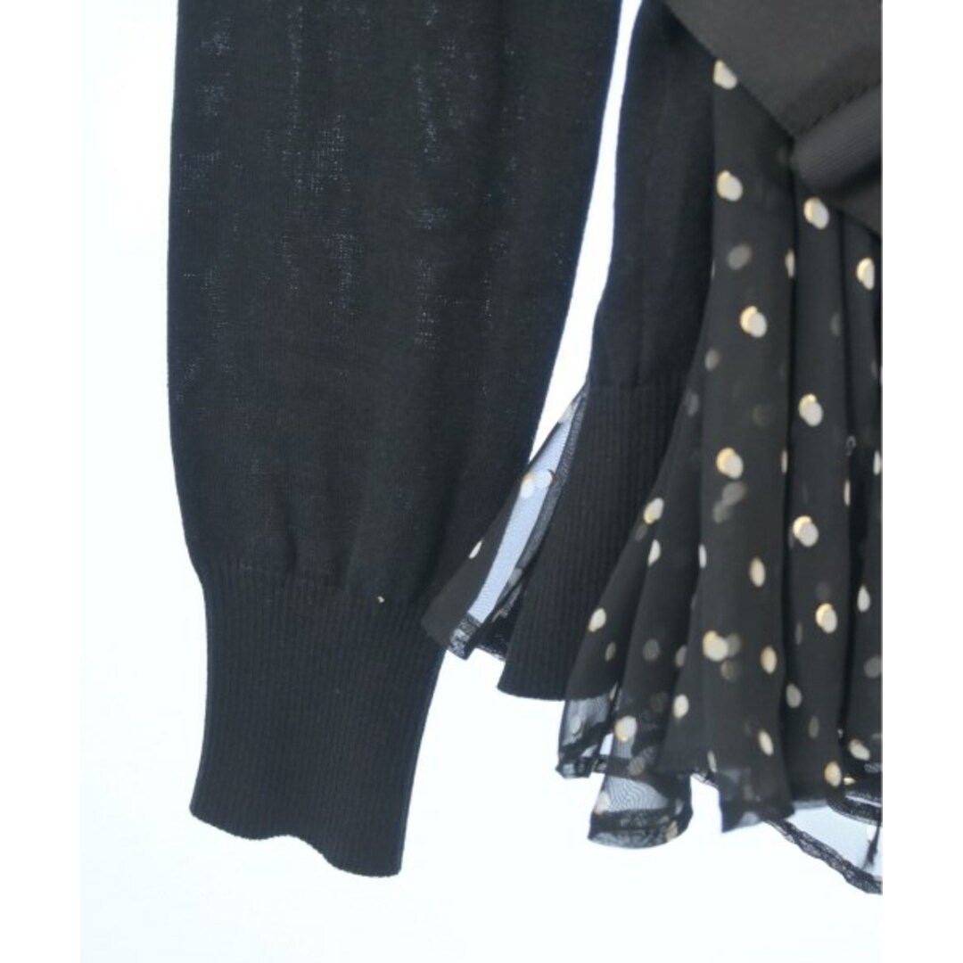 sacai - sacai サカイ カーディガン 1(S位) 黒 【古着】【中古 sacai - sacai サカイ カーディガン 1(S位) 黒 【古着】【中古