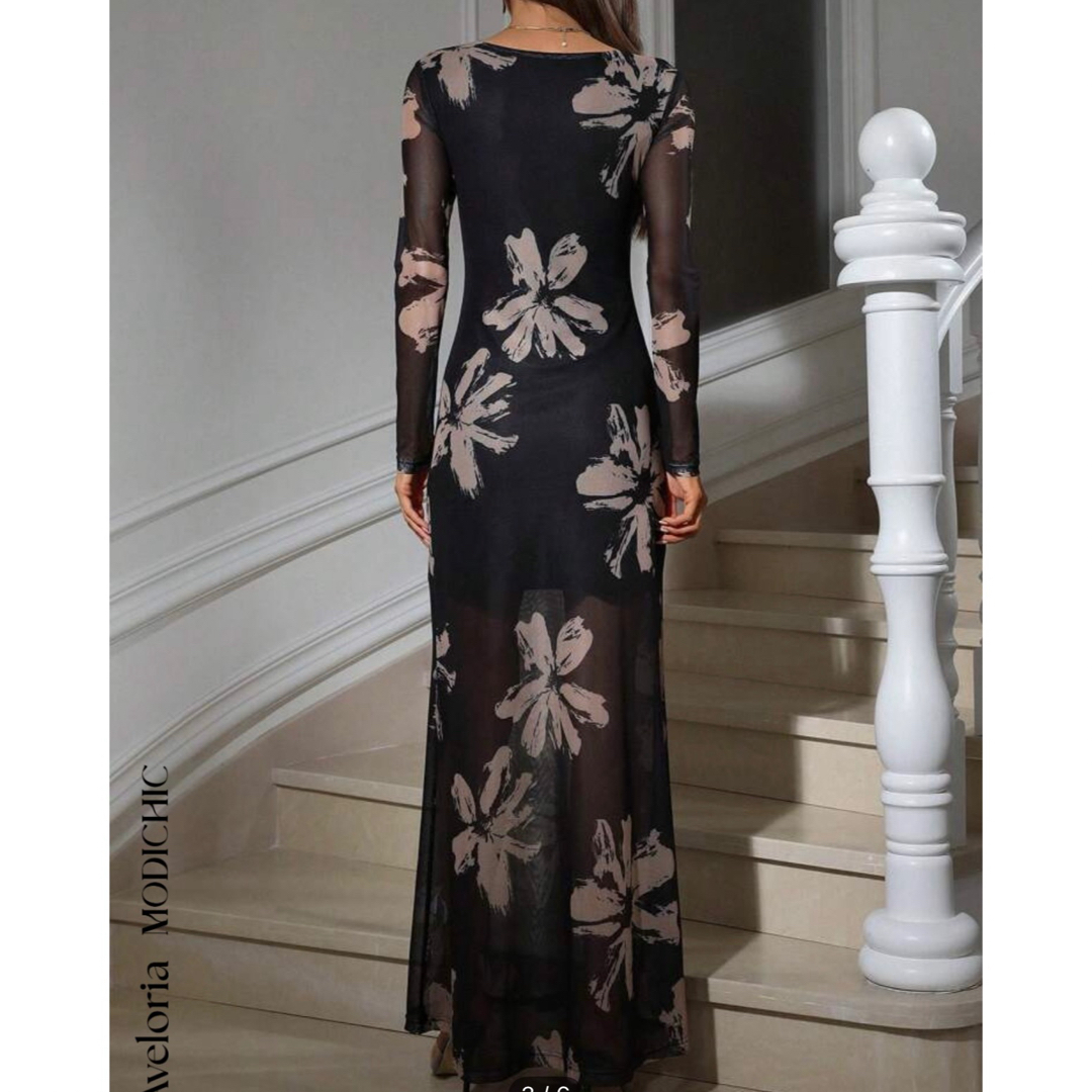 SHEIN - シアーフラワーワンピース サイズSの通販 by びーちゃん SHEIN - シアーフラワーワンピース サイズSの通販 by びーちゃん