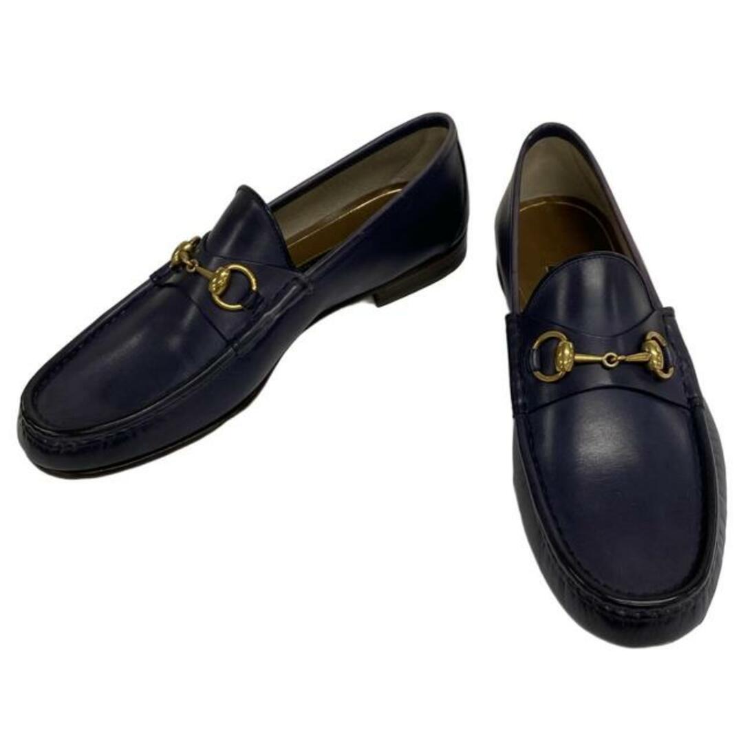 GUCCI - GUCCI(グッチ) ローファー 8 メンズ ホースビット 22101 GUCCI - GUCCI(グッチ) ローファー 8 メンズ ホースビット 22101