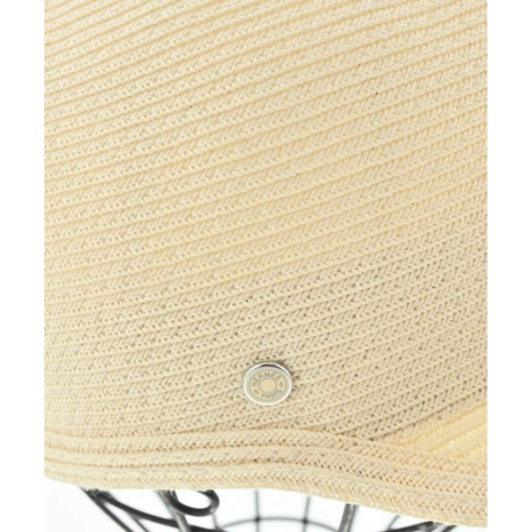 HERMES エルメス キャップ 白 59cm 4103525A0020 HERMES - HERMES エルメス キャップ 59cm 白 【古着】【中古】の