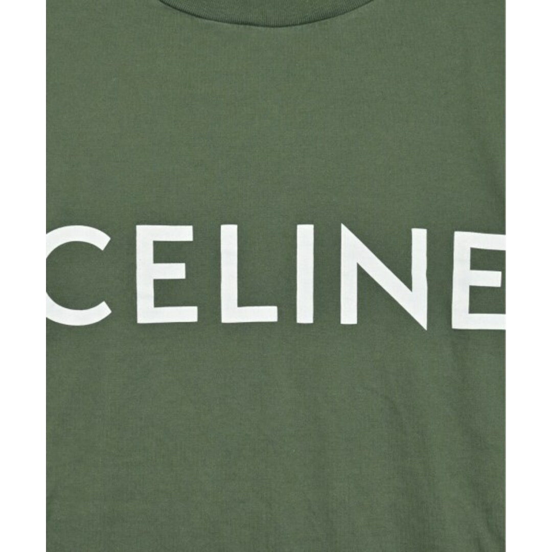 CELINE - CELINE セリーヌ Tシャツ・カットソー M 緑 【古着 CELINE - CELINE セリーヌ Tシャツ・カットソー M 緑 【古着